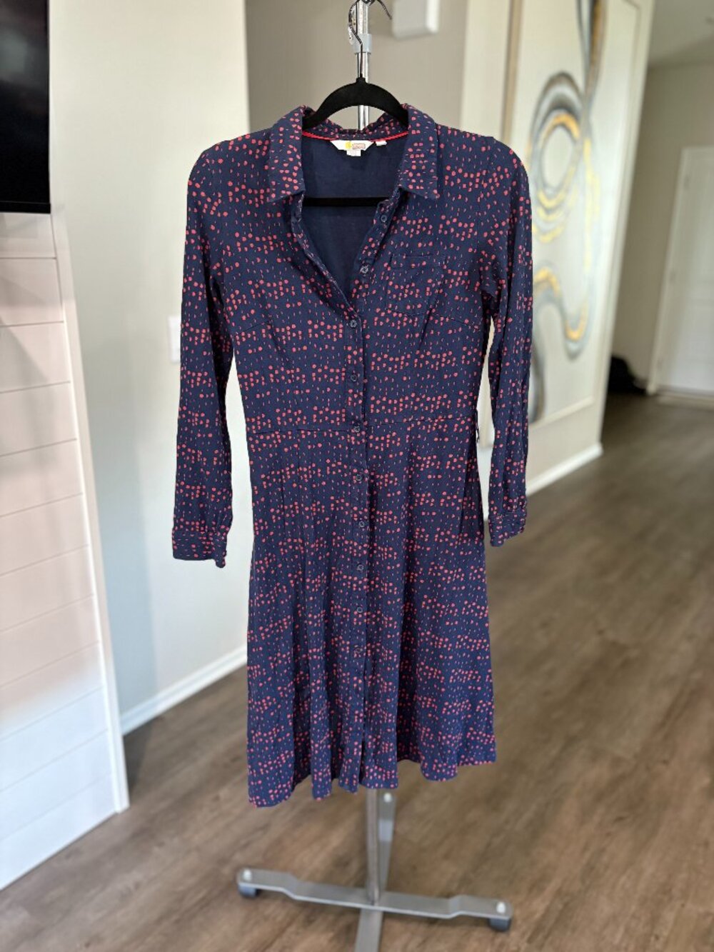 Boden Susannah Jersey Shirt Dress Size 2